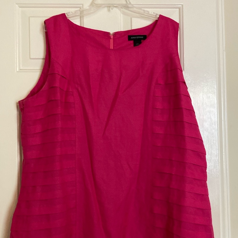 Ashley Stewart bright pink dress Sz 24